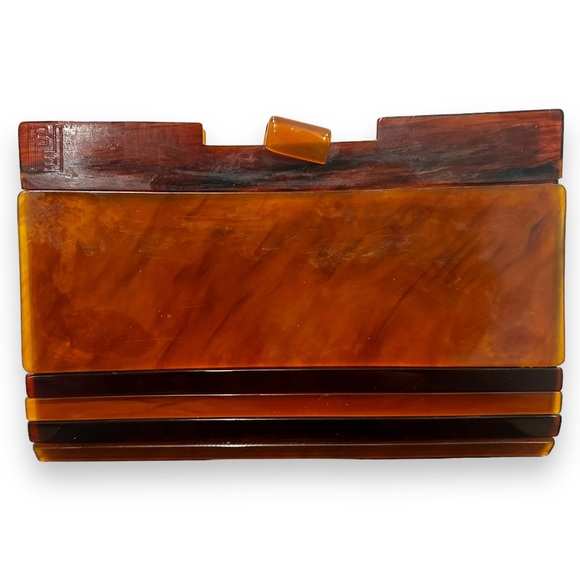 RARE Fendi vintage lucite clutch bag - Picture 5 of 8